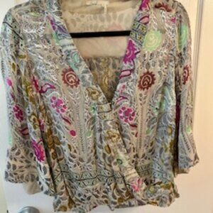 Anthropologie sheer blouse